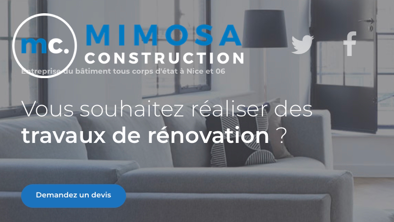 Logo de Mimosa Construction